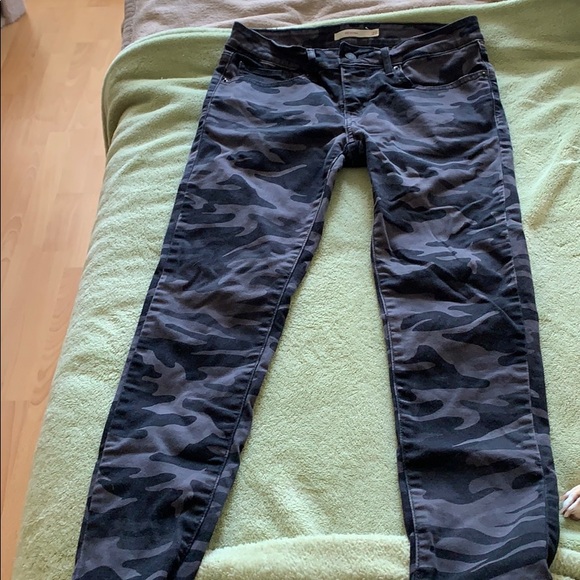 Levi's Denim - Levi’s 711 Black Camo Skinny Jeans